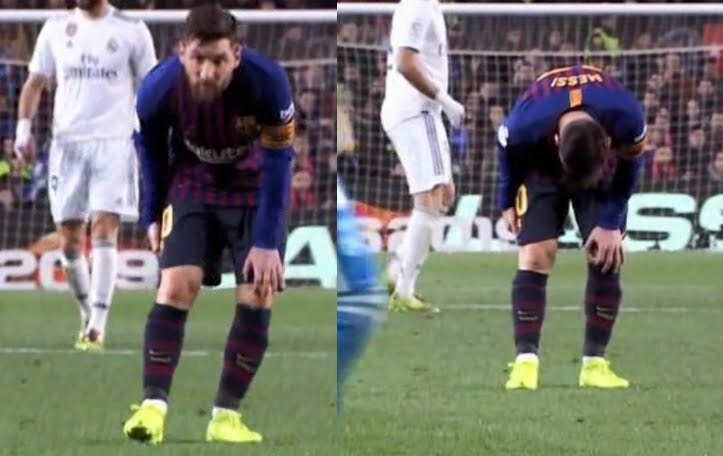 برشلونة ضد الريال .. الإصابة هاجمت ميسي خلال الكلاسيكو "صور"