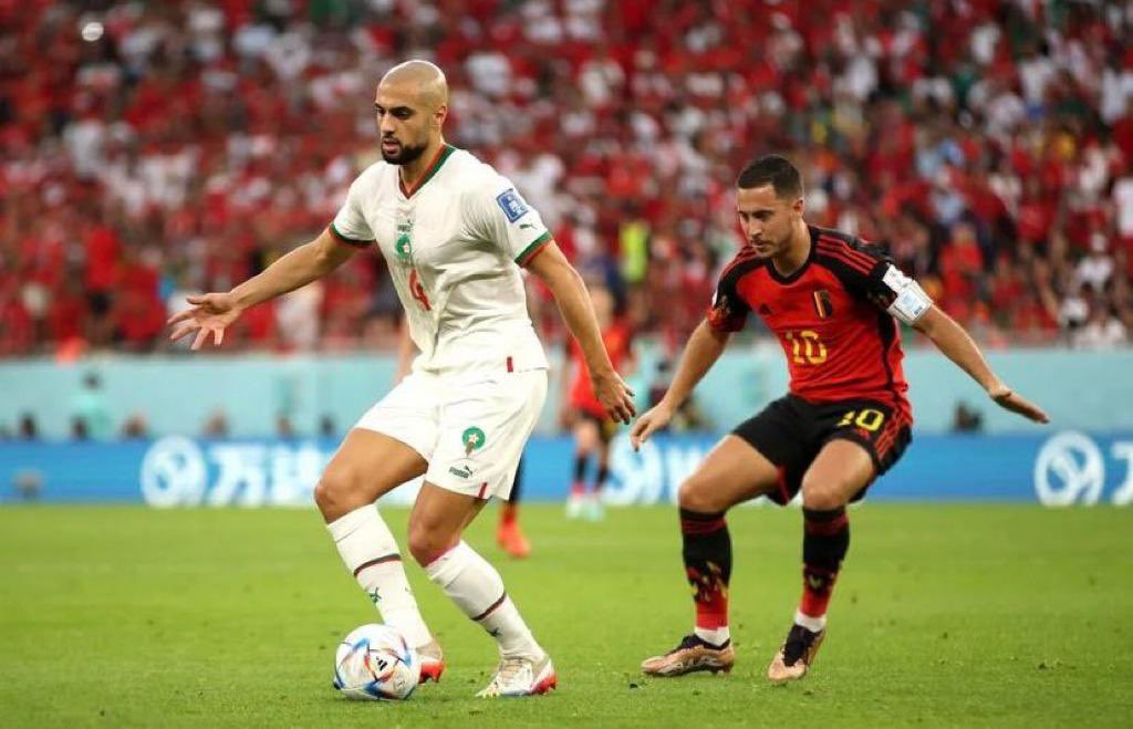 رجل المباراة المغرب بلجيكا