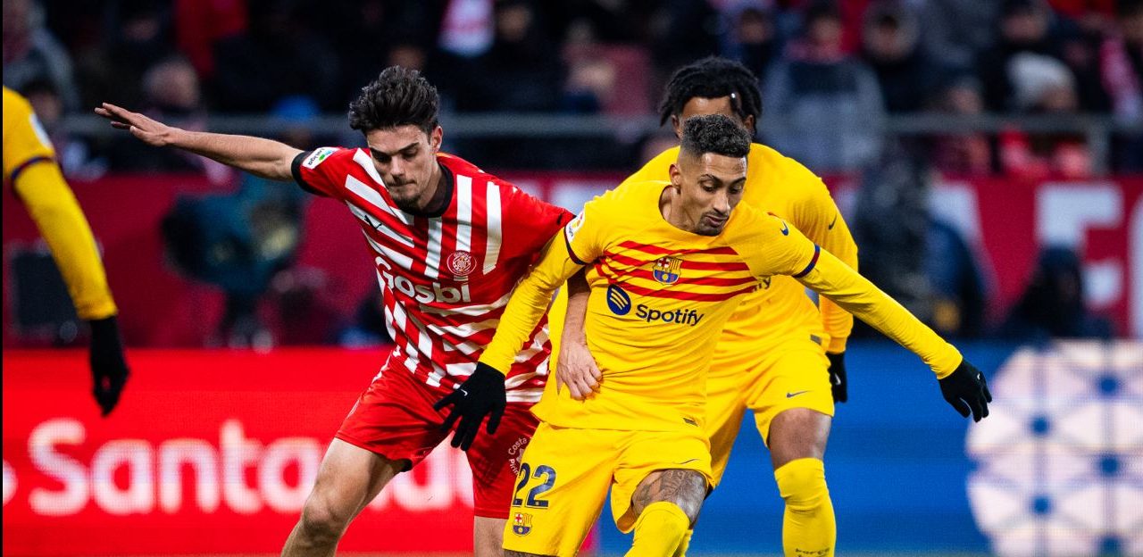 حقق فريق برشلونة فوزا مهما على حساب مضيفه جيرونا في مباراة الديربي الكاتالوني التي جاءت ضمن الجولة الـ 19 من بطولة الدوري الإسباني بهدف دون مقابل.